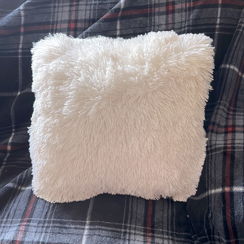 White Throw Pillow - Picture 1 of 1